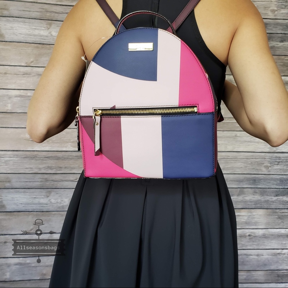 NWT kate spade Sammi Laurel way geo backpack bag - Picture 2 of 7
